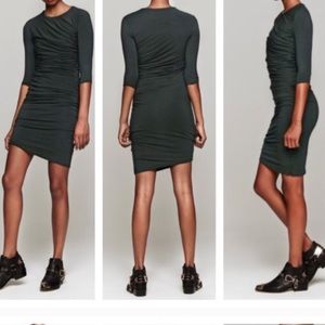 Helmut Lang Ruched Bodycon Dress
